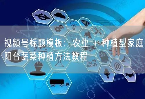 视频号标题模板：农业 + 种植型家庭阳台蔬菜种植方法教程