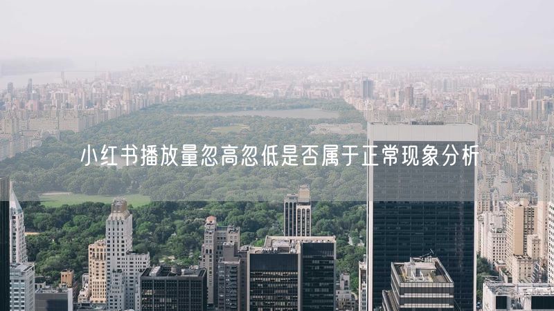 小红书播放量忽高忽低是否属于正常现象分析