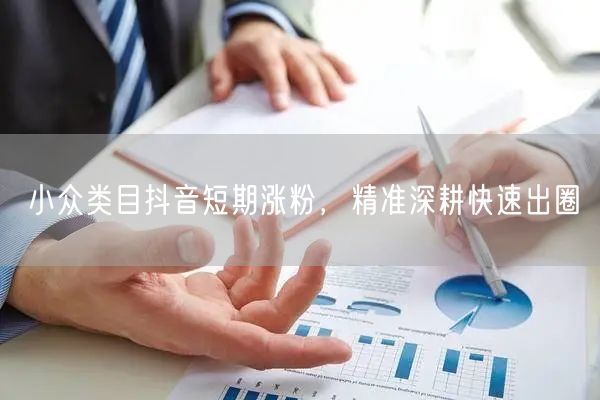 小众类目抖音短期涨粉，精准深耕快速出圈