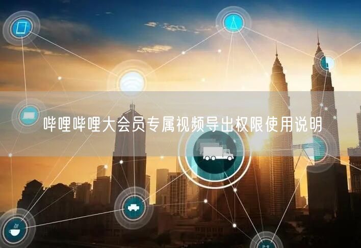 哔哩哔哩大会员专属视频导出权限使用说明