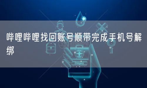哔哩哔哩找回账号顺带完成手机号解绑