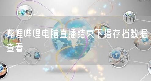 哔哩哔哩电脑直播结束下播存档数据查看