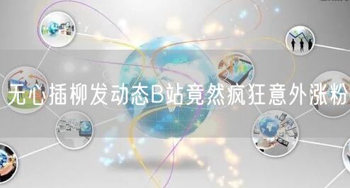 无心插柳发动态B站竟然疯狂意外涨粉