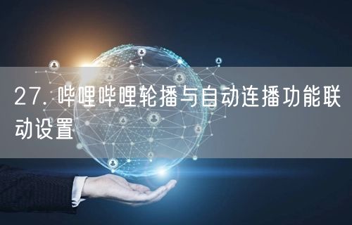 27. 哔哩哔哩轮播与自动连播功能联动设置