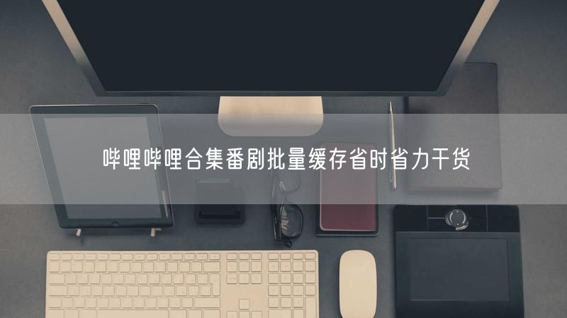 哔哩哔哩合集番剧批量缓存省时省力干货