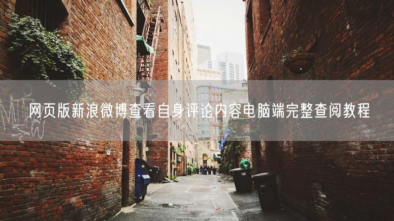 网页版新浪微博查看自身评论内容电脑端完整查阅教程